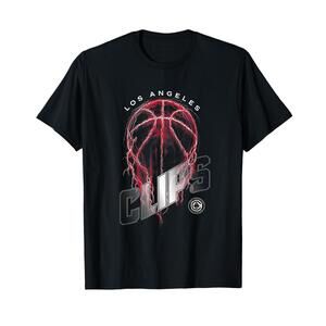 Los Angeles Clippers NBA Lightning Bolt Basketball Logo T-Shirt